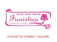 Etichette adesive per fioristi, fiorai e vivaisti  (mm 60X24)  (cod.97G)